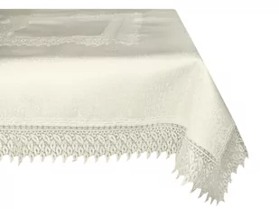 Mesa Witold Dynowiec Obrus MÓWISZ I MASZ, Gipiura 144, ecru, 140x260 cm - Obrusy i serwetki - miniaturka - grafika 1