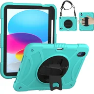 Etui do tabletów - Etui do Samsung Tab A8 2021 Obudowa z Uchwytem Pancerne Zielone - miniaturka - grafika 1