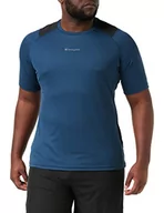 Koszulki męskie - Champion t-shirt męski c-tech, Mosiądz/czarny, S - miniaturka - grafika 1