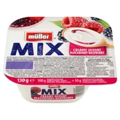Kefiry, jogurty, maślanki - Müller Mix Blackberry-Raspberry Jogurt 130 g - miniaturka - grafika 1