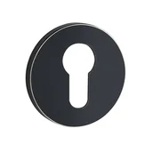 Klamki - Rozeta Na Wkładkę Krótka Okrągła Slim Czarny/Złoty Kuchinox - miniaturka - grafika 1