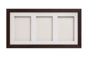 Odcisk Bobasa Odcisk Bobasa, Ramka z glinką, potrójna, Brązowa - Ramki na zdjęcia - miniaturka - grafika 3