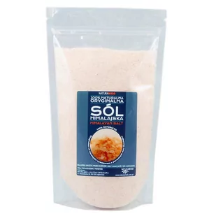 NaturaMed − Sól himalajska drobna, różowa − 1 kg - Zdrowa żywność - miniaturka - grafika 1
