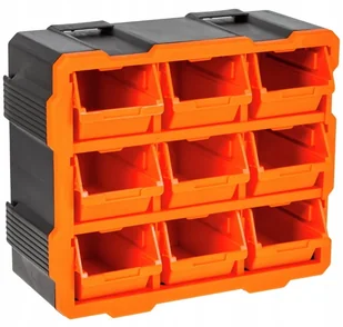 Organizer modułowy warsztatowy plastikowy 9 kuwet ścienny 32,4x38,2 cm - Akcesoria motoryzacyjne - miniaturka - grafika 1
