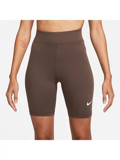 Spodenki damskie - Nike Szorty kolarskie w kolorze brązowym - grafika 1