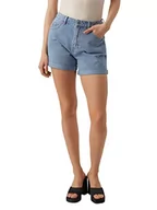 Spodenki damskie - VERO MODA Vmzuri Hr Loose Mix Noos szorty damskie, jasnoniebieski (light blue denim), XL - miniaturka - grafika 1