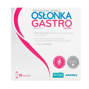 Apotex Osłonka Gastro 20 szt. - Układ pokarmowy Apotex Osłonka Gastro 20 szt. - Układ pokarmowy - miniaturka - grafika 1