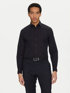 Calvin Klein Koszula K10K109509 Granatowy Slim Fit - Koszule męskie - miniaturka - grafika 1