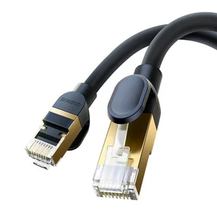 Kabel sieciowy kat. 8 Baseus Ethernet RJ45, 40Gbps, 0,5m (czarny) - Kable miedziane - miniaturka - grafika 6