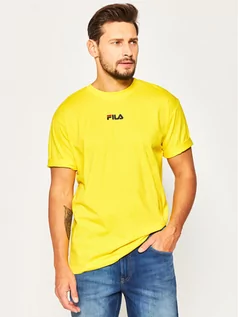 Koszulki męskie - Fila T-Shirt Bender 687484 Żółty Regular Fit - grafika 1