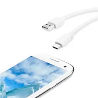 Kable USB - Qilive - Kabel  USB-C 0,2M 3A biały - miniaturka - grafika 1