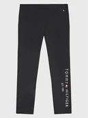 Legginsy - Tommy Hilfiger Legginsy Essential KG0KG06586 M Czarny Slim Fit - miniaturka - grafika 1