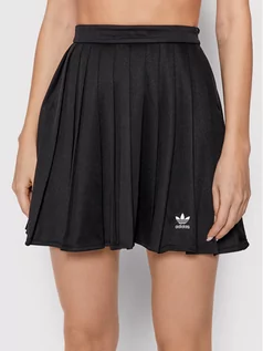 Spódnice - Adidas Spódnica plisowana HC2058 Czarny Regular Fit - grafika 1