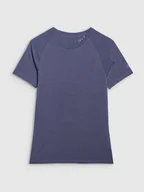 Koszulki sportowe damskie - 4F Koszulka sportowa w kolorze niebieskoszarym - miniaturka - grafika 1