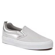 Trampki damskie - Tenisówki Vans Knu Slip VN0009QDX1K1 Silver/True White - miniaturka - grafika 1