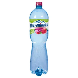 Ustronianka Napój gazowany o smaku maliny 1,5 l - Woda - miniaturka - grafika 1