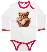 Body dla niemowląt - Body dziecięce Boho Misiek Pluszowy W Pilotkach W Koszu Dzień Misia 74/80 - miniaturka - grafika 1
