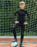 Odzież sportowa dziecięca - Komplet termoaktywny Brubeck Dry Junior KP10220 czarny/grafit - miniaturka - grafika 1