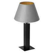 Lampy stojące - Luminex Table lamps 3613 Lampa stołowa lampka 1X60W E27 czarny/szary - miniaturka - grafika 1