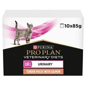 Mokra karma dla kotów - Purina Pro Plan Veterinary Diets Feline UR ST/OX Urinary, łosoś - 10 x 85 g - miniaturka - grafika 1