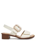 Sandały damskie - Rieker Sandały 62663-60 Écru - miniaturka - grafika 1