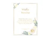 Wesele i ślub - Etykiety personalizowane na butelkę z Wódką Weselną - 9 szt. - miniaturka - grafika 1