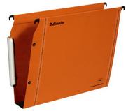 Etykiety do drukarek - Esselte LGM VisioPlus - Boczne wiszące foldery A4, pojemność 550 arkuszy, dół 50 mm, Odległość od środka 330 mm, wbudowany uchwyt na etykiety XL, zestaw 25, pomarańczowy, 49926 - miniaturka - grafika 1