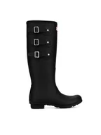 Kalosze damskie - Hunter Kalosze WFT2289RMA-BLK Czarny - miniaturka - grafika 1