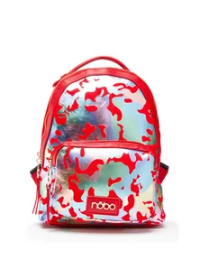 Nobo Plecak NBAG-M0670-CM05 Czerwony - Plecaki - miniaturka - grafika 1