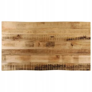 Blat stołu z naturalną krawędzią, 110x60x3,8 cm, drewno mango - Blaty meblowe i parapety okienne - miniaturka - grafika 1