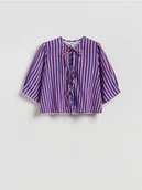 Bluzki damskie - Reserved - Bluzka w paski - wielobarwny - miniaturka - grafika 1