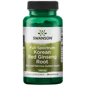 Suplementy naturalne - SWANSON Full Spectrum Korean Red Ginseng Root (Żeń-szeń, Adaptogen) 90 Kapsułek - miniaturka - grafika 1