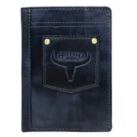 Portfele - WILD BUFFALO skórzany porfel męski N4-HP-NAP *RFID granatowy - miniaturka - grafika 1