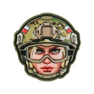 M-Tac - Naszywka Emoji Poland №5 Kobieta - PVC 3D - Camo - 51353605 - Odzież taktyczna i umundurowanie - miniaturka - grafika 1