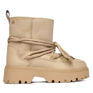 Śniegowce Tommy Hilfiger FW0FW08996 Beżowy - Śniegowce damskie - miniaturka - grafika 1