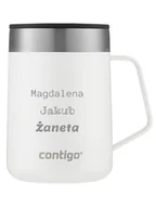Kubki termiczne - Kubek termiczny z grawerem Contigo Streeterville 420 ml - Biały - miniaturka - grafika 1