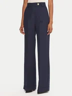 Spodnie damskie - Maryley Spodnie materiałowe 25IB563/43BL Granatowy Regular Fit - miniaturka - grafika 1