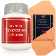 Biżuteria - akcesoria - Zestaw Do Czyszczenia Biżuterii Srebrnej I Złotej Płyn + Duża Ściereczka - miniaturka - grafika 1