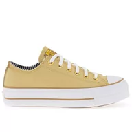 Trampki damskie - Buty Converse Chuck Taylor All Star Lift Platform A08109C - żółte - miniaturka - grafika 1
