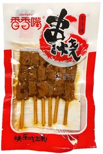 Wegetariańskie szaszłyki z suszonego tofu o smaku wołowiny ostra 60g XXZ - Produkty wegańskie i wegetariańskie - miniaturka - grafika 1