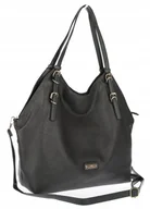 Torebki damskie - Torebka Damska listonoszka worek na ramię duża pojemna torba CH5526 Szara - miniaturka - grafika 1