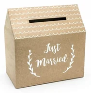 Wesele i ślub - Partydeco Pudełko na koperty - Just Married, kraft, 30x30,5x16,5cm (1 karton / 60 szt.)" PUDTM7-031-KARTON [13989428] - miniaturka - grafika 1