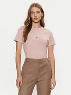 Koszulki i topy damskie - Tommy Hilfiger T-Shirt WW0WW43895 Różowy Regular Fit - miniaturka - grafika 1