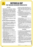 Instrukcje stanowiskowe BHP - IAG16 LNSTRUKCJA BHP PRZY OBSŁUDZE KOCIOŁKÓW PRZECHYLNYCH, PN - PŁYTA PCV 1MM; (245X350MM) - miniaturka - grafika 1