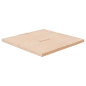 Blaty meblowe i parapety okienne - Kwadratowy blat do stolika, 90x90x4 cm, surowe drewno dębowe - miniaturka - grafika 1