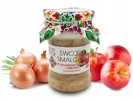 Szybkie dania obiadowe - Swojski Stół Smalec Ze Skwarkami, Cebulą i Jabłkiem 260g - miniaturka - grafika 1