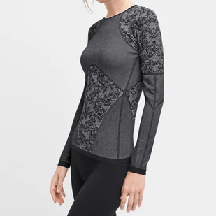 Bluzka Damska Wolford Long Sleeve Cameron Pullover Czarny/Biały S Czarny - Swetry damskie - miniaturka - grafika 1