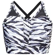 Biustonosze - Dare 2b Damski biustonosz Mantra Bra Blk/Whtzebra m - miniaturka - grafika 1