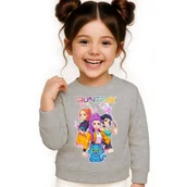 Bluzy dla dziewczynek - BLUZA DZIECIĘCA K-POPOWE ŁOWCZYNIE DEMONÓW HUNTRIX 104 BAWEŁNIANA - miniaturka - grafika 1