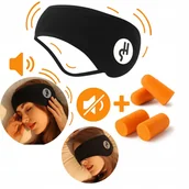 Ozdoby do włosów - OPASKA DO SPANIA MASKA NA OCZY USZY WYCISZAJĄCA ZESTAW Z ZATYCZKAMI - miniaturka - grafika 1